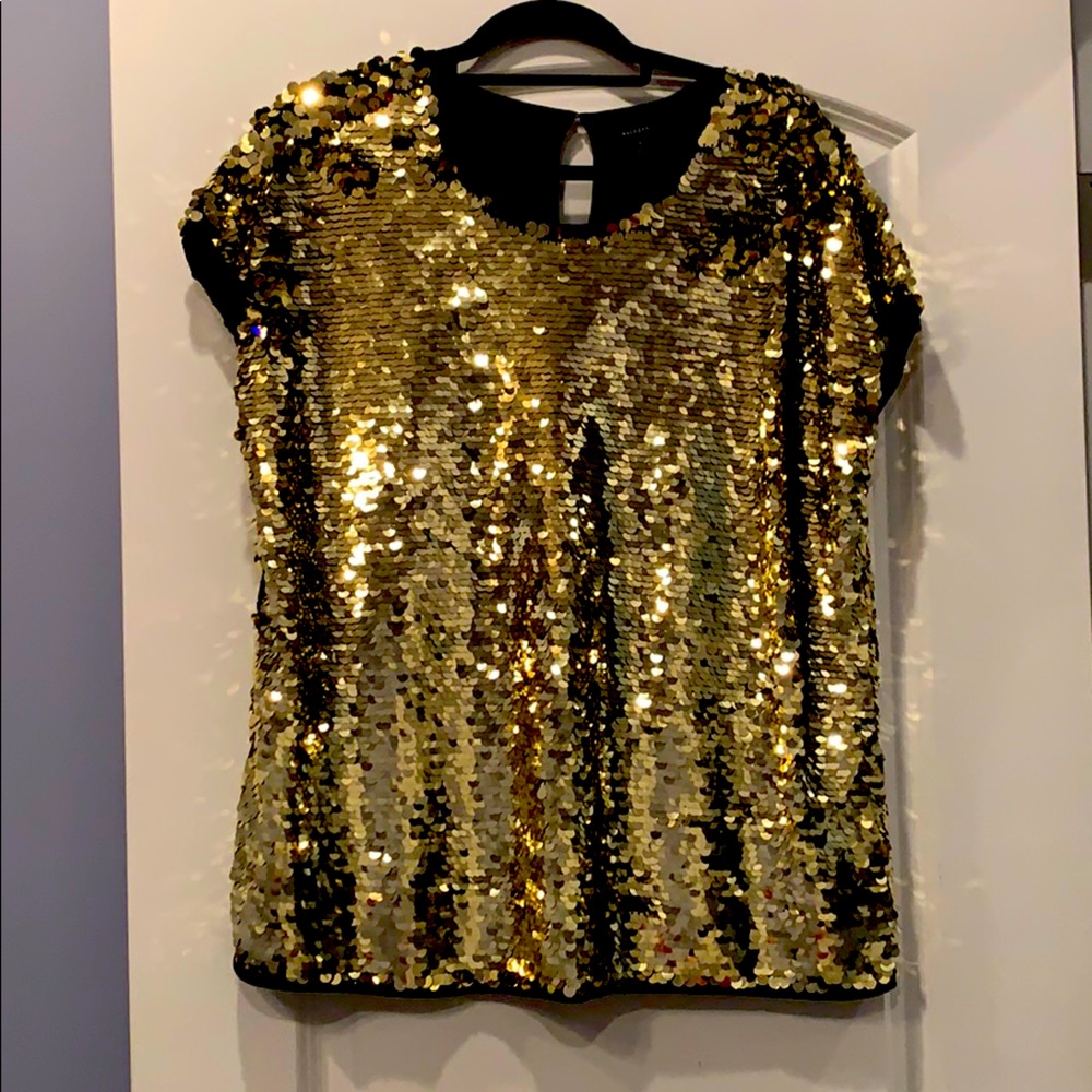 Gold Sequin Blouse